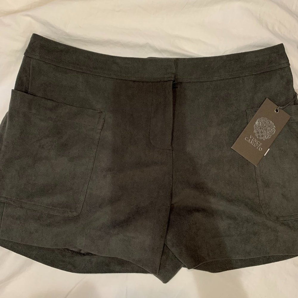 Vince Camuto Green Suede Shorts